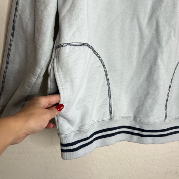 Supreme Contrast Ice Blue two tone Embroidered Hoodie - Picture 10 of 13